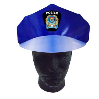 97141D - Police Hat W/Elastic Band Full Color