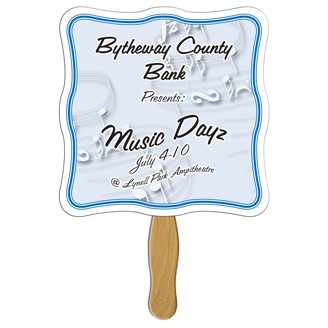 BF-125 - Wavy Square Hand Fan