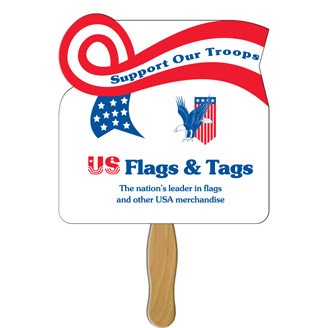 BF-126 - Horizontal Ribbon Hand Fan