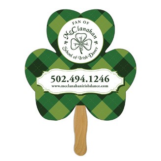 BF-24 - Shamrock Hand Fan