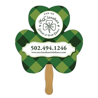 BF-24 - Shamrock Hand Fan