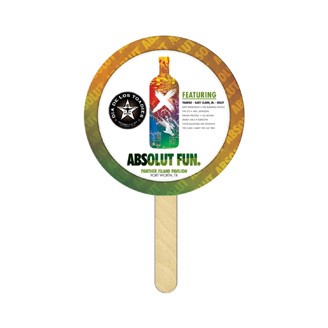 DMBFX-6 - Round Mini Hand Fan Full Color (1 Side)