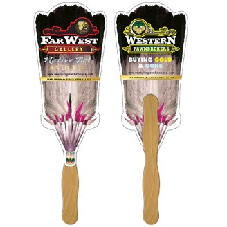 FLF-102 - Broom Fast Hand Fan (2 Sides) 1 Day