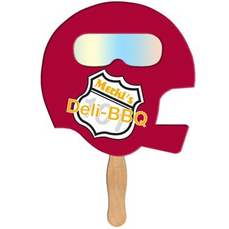 FSF-6 - Helmet Hand Fan with Fireworks Film