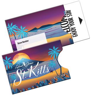 GC6D - Open Thumb Gift Card Holder Sleeve Printed Full Color