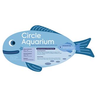 HF-175 - Fish Hand Fan Without a Stick