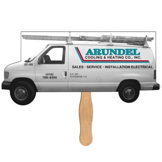 LF-103 - Moving Truck Hand Fan Full Color (2 Sides)