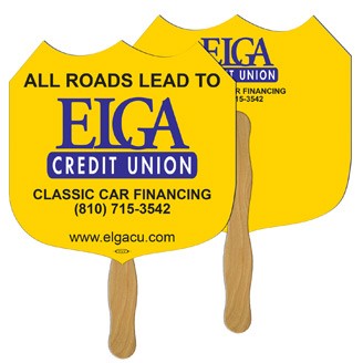 LF-63 - Interstate Sign Hand Fan Full Color (2 Sides)