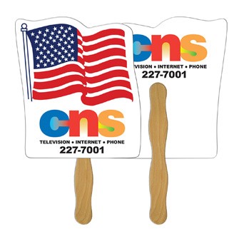 LF-7 - Flag Hand Fan Full Color (2 Sides)