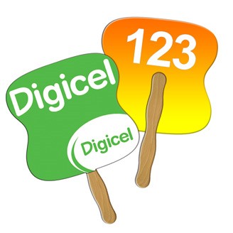 LFA-1 - Hourglass Auction Hand Fan Full Color