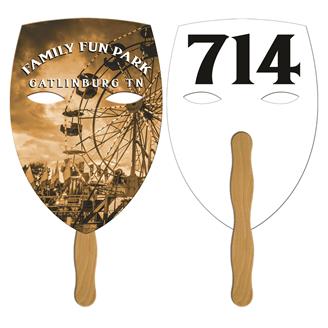 LFA-153 - Mask Auction Hand Fan Full Color