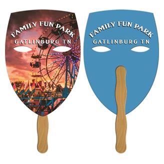 LF-153 - Mask Hand Fan Full Color (2 Sides)