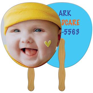 LF-170 - Elliptical Hand Fan Full Color (2 Sides)