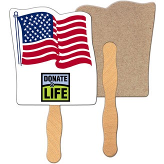 RS-7 - Flag Recycled Hand Fan