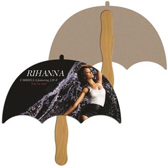 RS-158 - Umbrella Square Recycled Hand Fan