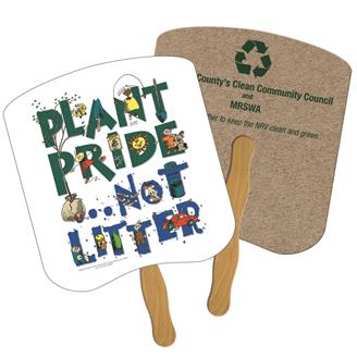 RS-20 - Breadslice Recycled Hand Fan