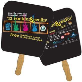 SWF-13 - Tapered Square Sandwiched Hand Fan