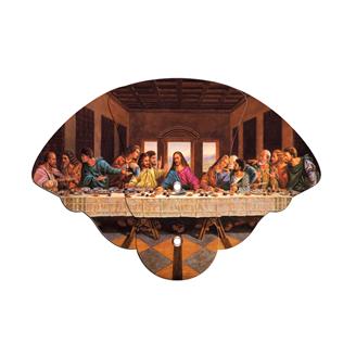 WEF-803 - Last Supper Inspirational Expandable Hand Fan Full Color Stock Graphic