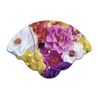 WEF-820 - Bouquet Inspirational Expandable Hand Fan Full Color Stock Graphic
