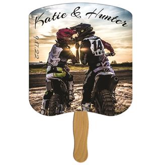 WLF-20 - Breadslice Wedding Keepsake Hand Fan