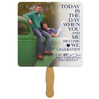 WLF-5 - Wedding Wedding Keepsake Hand Fan