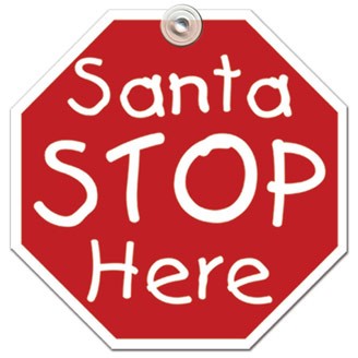 WS-8HOL - Santa Stop Window Sign
