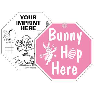 WS-8EAS - Bunny Hop Here Window Sign