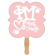 Square Clover Hand Fan