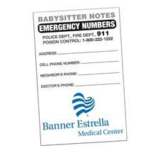 Babysitter Notes Full Color