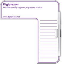 Monitor Card with Dry Erase Surface, Pen & Clip