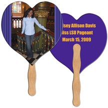 Heart Fast Hand Fan (2 Sides) 1 Day