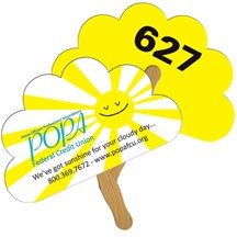 Cloud Auction Hand Fan Full Color