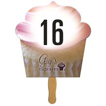Cupcake Auction Hand Fan Full Color