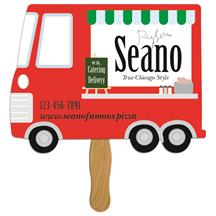 Parcel Truck Hand Fan Full Color (1 Side)