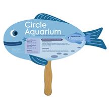 Fish Hand Fan Full Color (2 Sides)