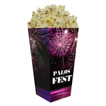 Medium Straight Edge Scoop Popcorn Box Full Color 46 oz