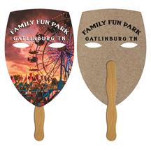 Mask Shape Recycled Hand Fan