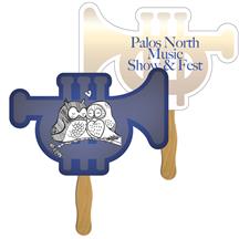 Pocket Trumpet Sandwiched Hand Fan